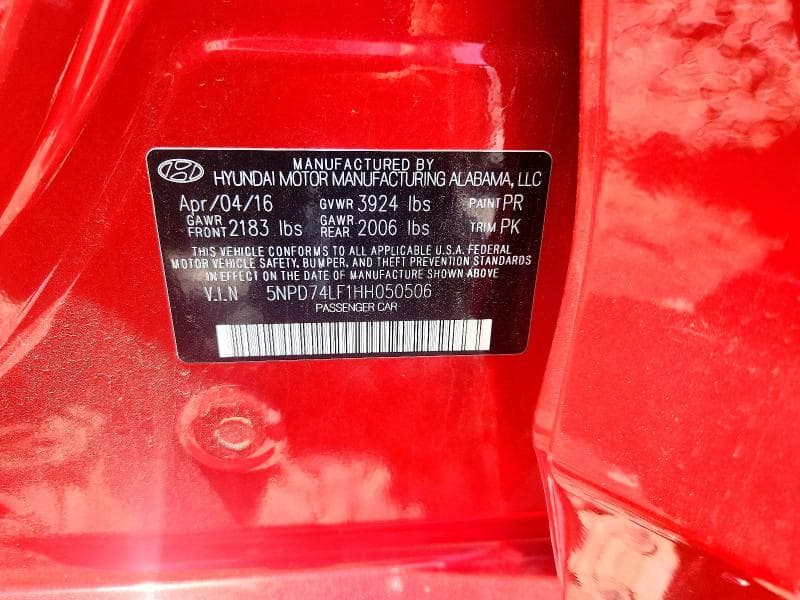 2017 HYUNDAI ELANTRA SE 12
