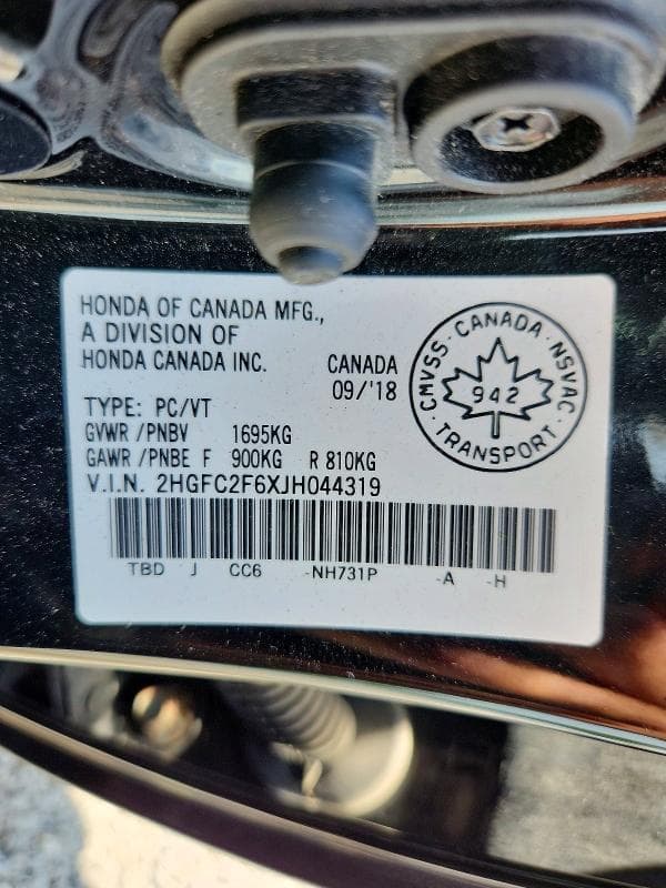 2018 HONDA CIVIC LX LX 13