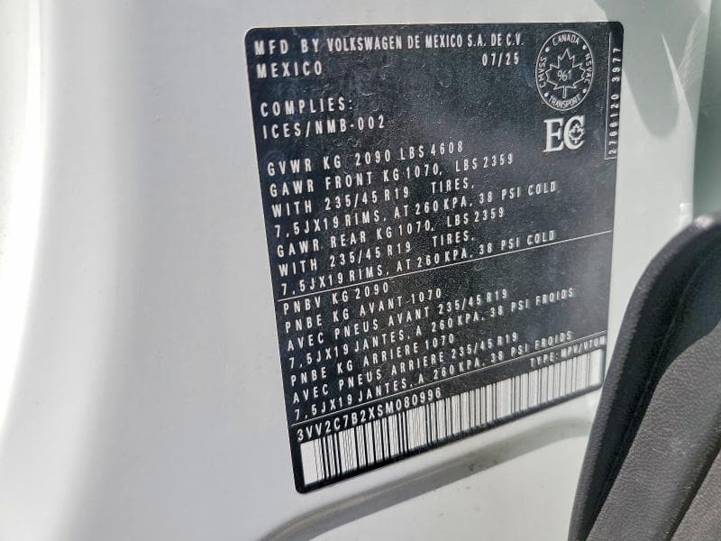 2025 VOLKSWAGEN TAOS SE BLACK 13