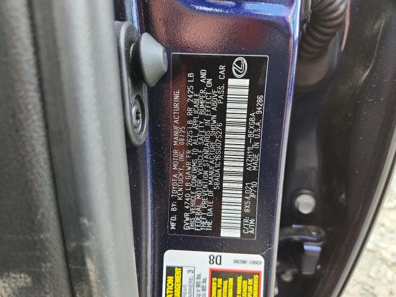 2025 LEXUS ES 300H BASE BASE 12