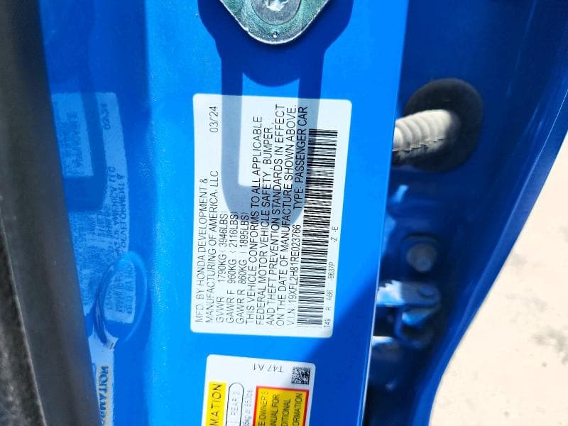 2024 HONDA CIVIC SPORT 13