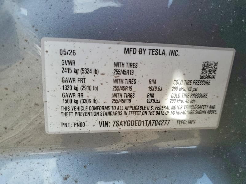 2026 TESLA MODEL Y 13