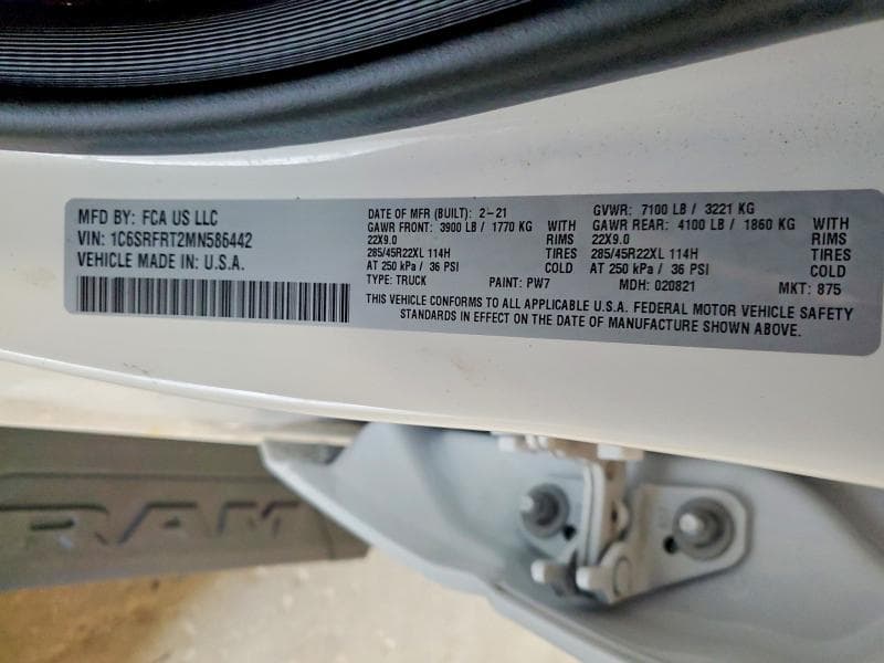 2021 RAM 1500 LARAMIE LARAMIE 12