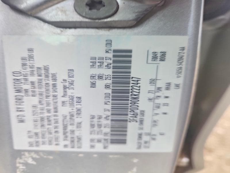 2019 FORD FUSION TITANIUM TITANIUM 13