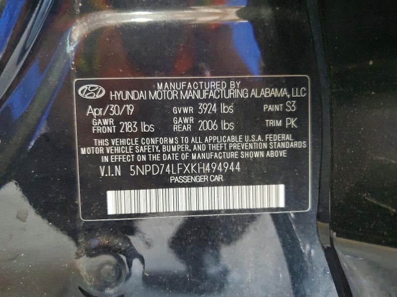 2019 HYUNDAI ELANTRA SE SE 12