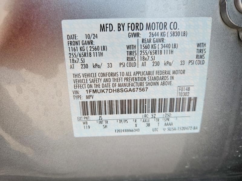 2025 FORD EXPLORER ACTIVE 14