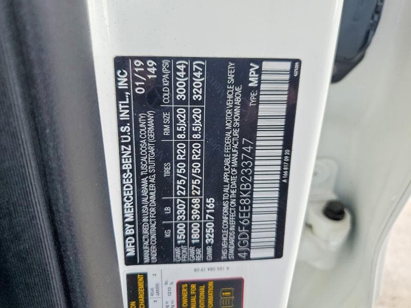 2019 MERCEDES-BENZ GLS 450 4MATIC 450 4MATIC 13