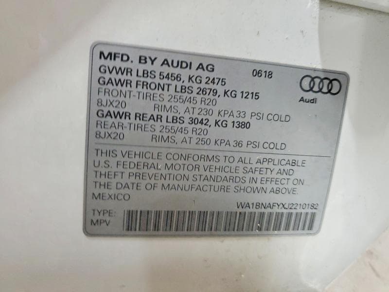 2018 AUDI Q5 PREMIUM PLUS 12