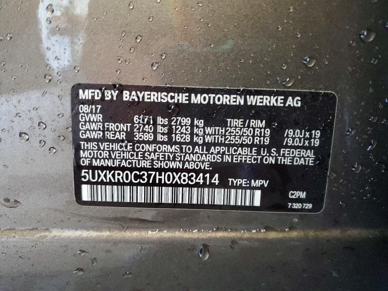 2017 BMW X5 XDRIVE35I 13