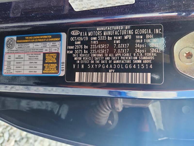 2020 KIA SORENTO LX 13