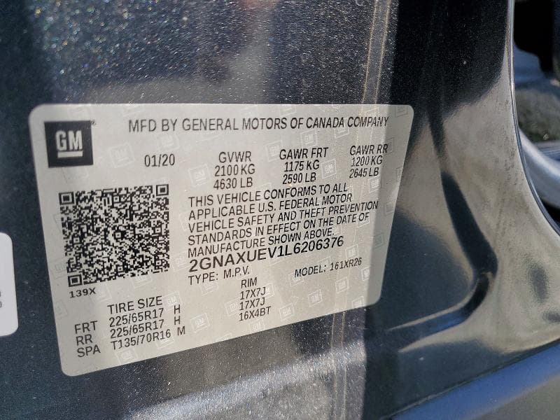 2020 CHEVROLET EQUINOX LT 13