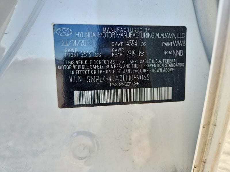 2020 HYUNDAI SONATA SE 13