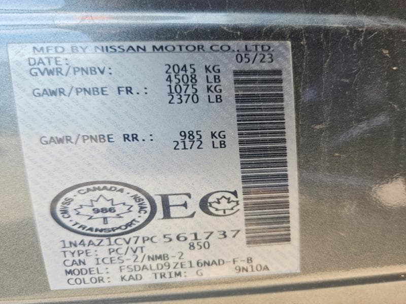 2023 NISSAN LEAF SV SV 12