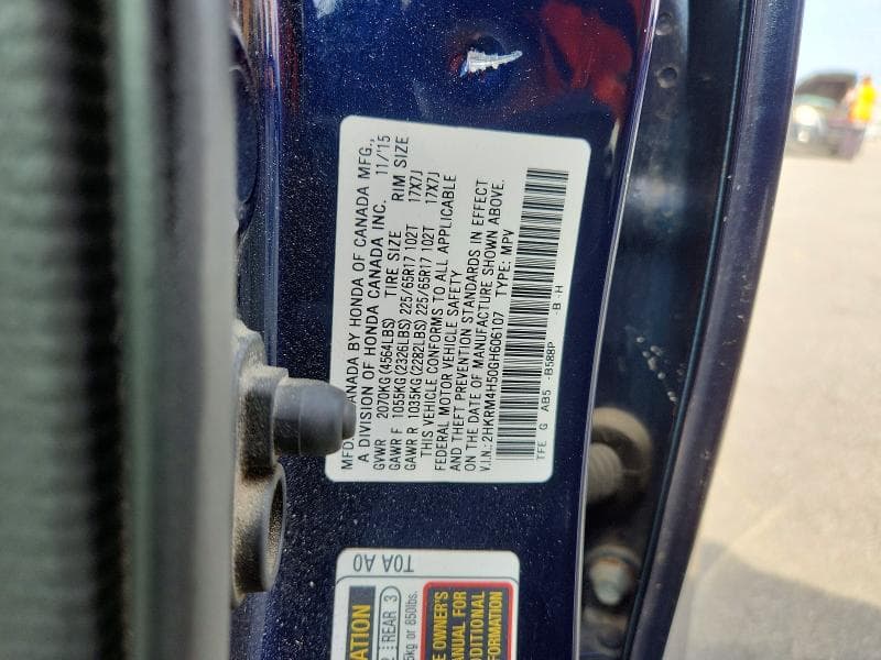 2016 HONDA CR-V EX 13