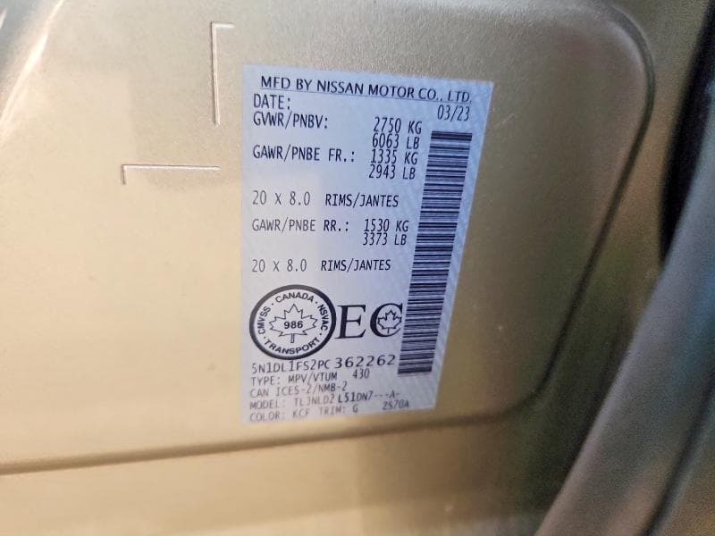 2023 INFINITI QX60 LUXE 13
