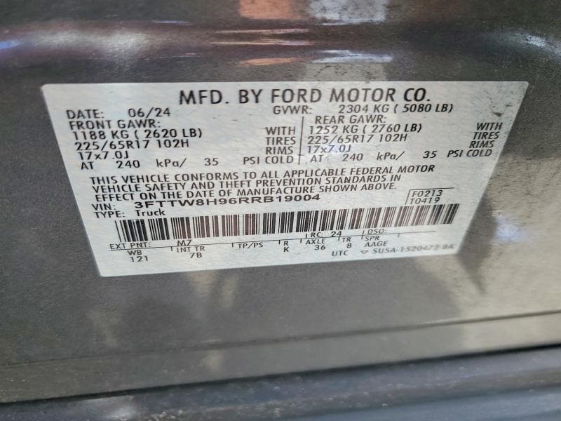 2024 FORD MAVERICK XLT 12