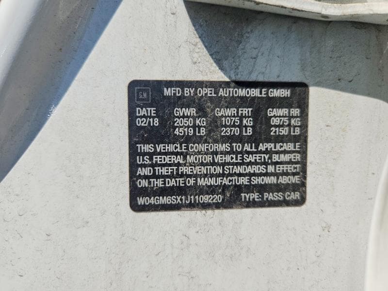 2018 BUICK REGAL PREFERRED II 12