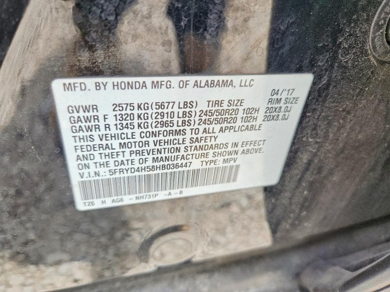 2017 ACURA MDX TECHNOLOGY 12