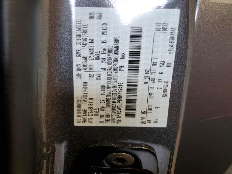 2024 FORD F150 XLT 12