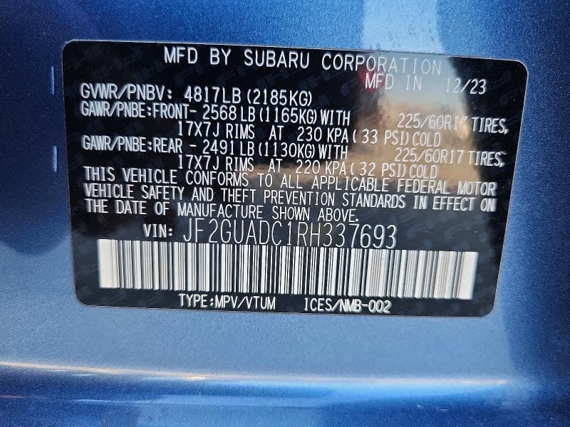 2024 SUBARU CROSSTREK PREMIUM 13