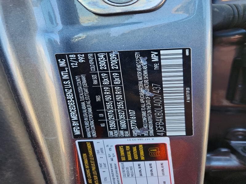 2020 MERCEDES-BENZ GLE 350 4MATIC 350 4MATIC 13