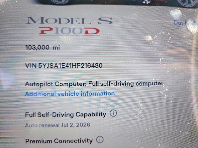 2017 TESLA MODEL S 9