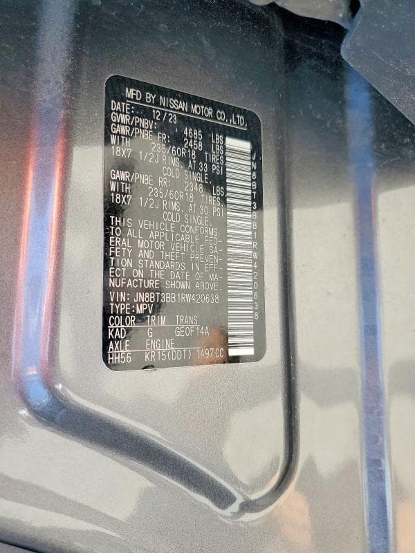 2024 NISSAN ROGUE SV 13