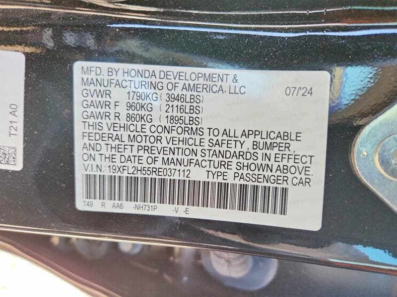 2024 HONDA CIVIC LX 12