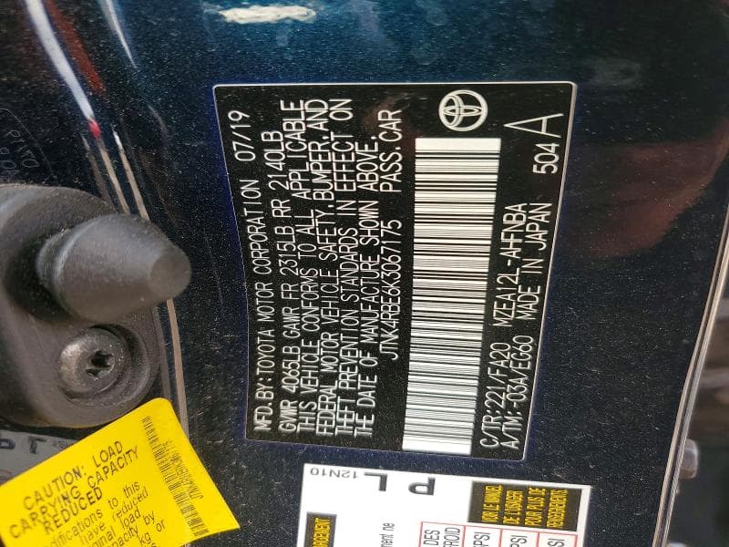 2019 TOYOTA COROLLA HATCHBACK SE SE 12