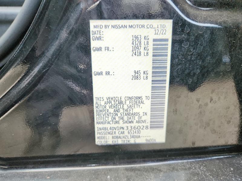 2023 NISSAN ALTIMA SV 12