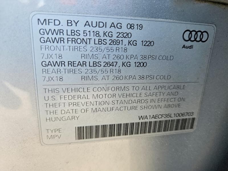 2020 AUDI Q3 PREMIUM 13