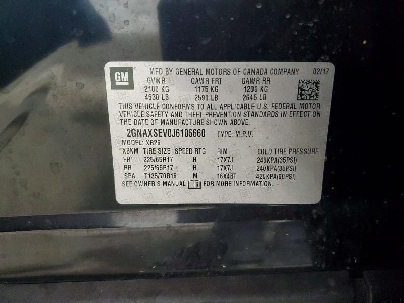2018 CHEVROLET EQUINOX LT 13