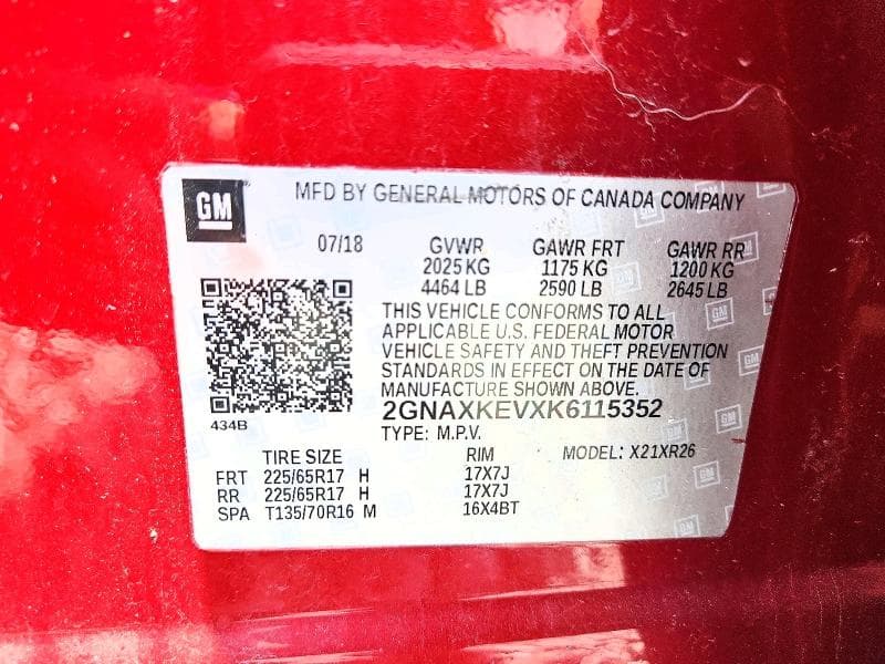 2019 CHEVROLET EQUINOX LT 13
