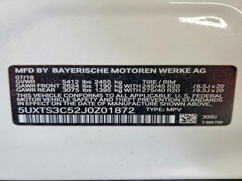2018 BMW X3 XDRIVEM40I 13