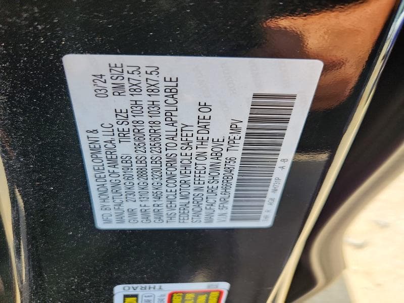 2024 HONDA ODYSSEY EXL 13