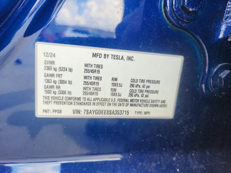 2025 TESLA MODEL Y 12