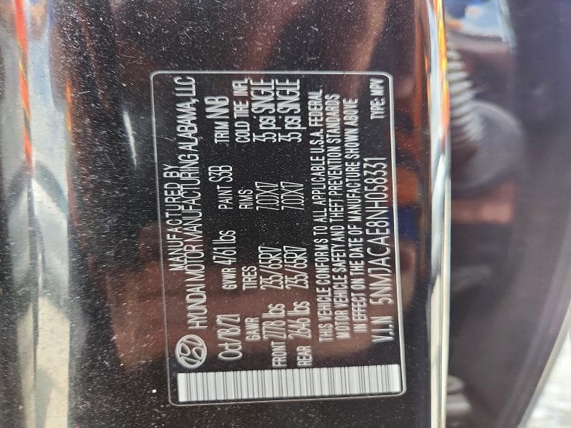 2022 HYUNDAI TUCSON SE 14