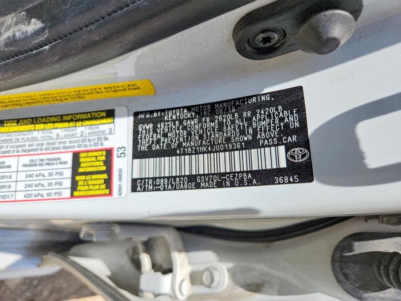2018 TOYOTA CAMRY XSE V6 13