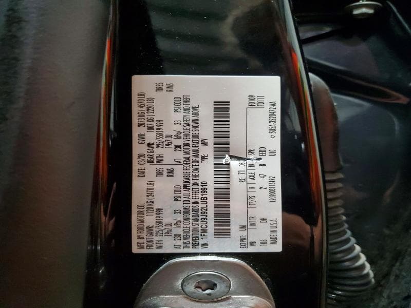 2020 FORD ESCAPE TITANIUM TITANIUM 13