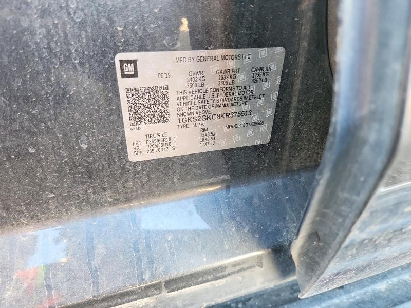 2019 GMC YUKON XL K1500 SLT 12