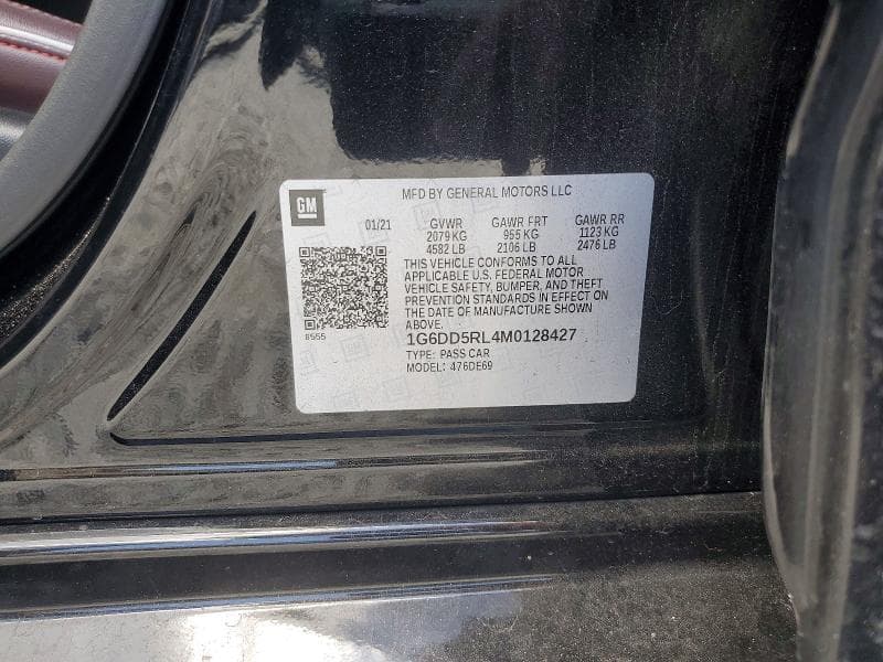 2021 CADILLAC CT4-V 12