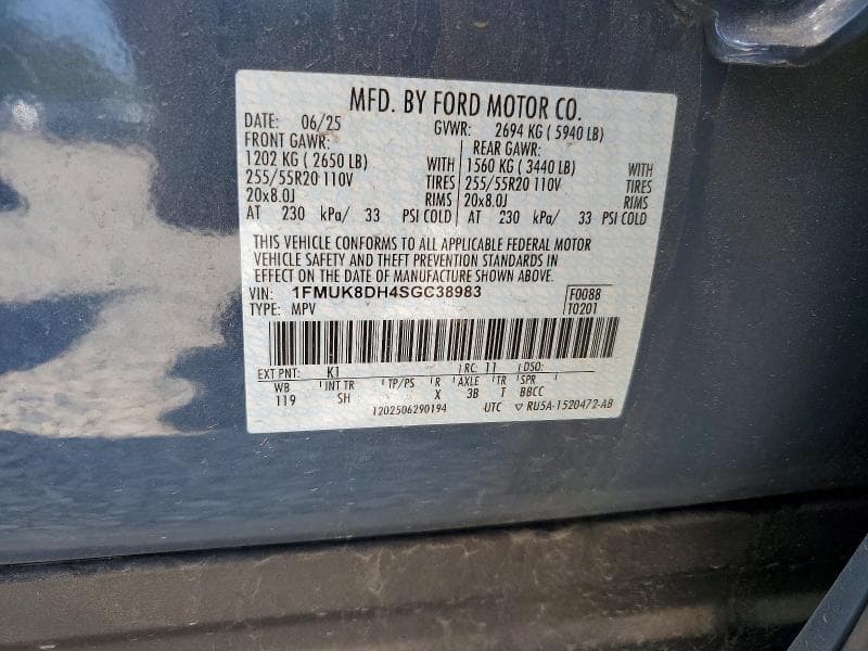 2025 FORD EXPLORER ACTIVE 13