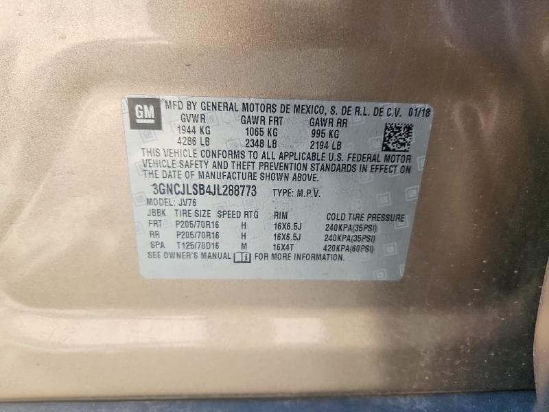 2018 CHEVROLET TRAX 1LT 13