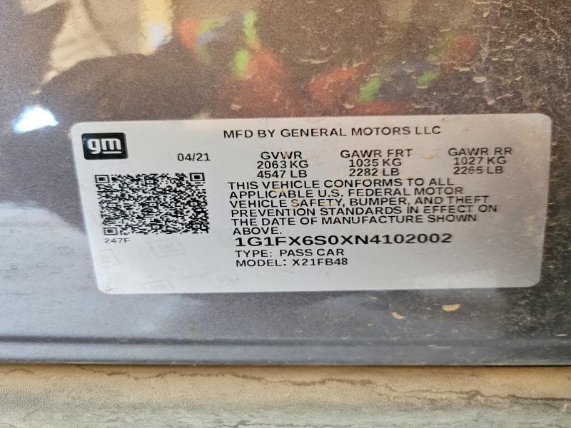 2022 CHEVROLET BOLT EV 2LT 12