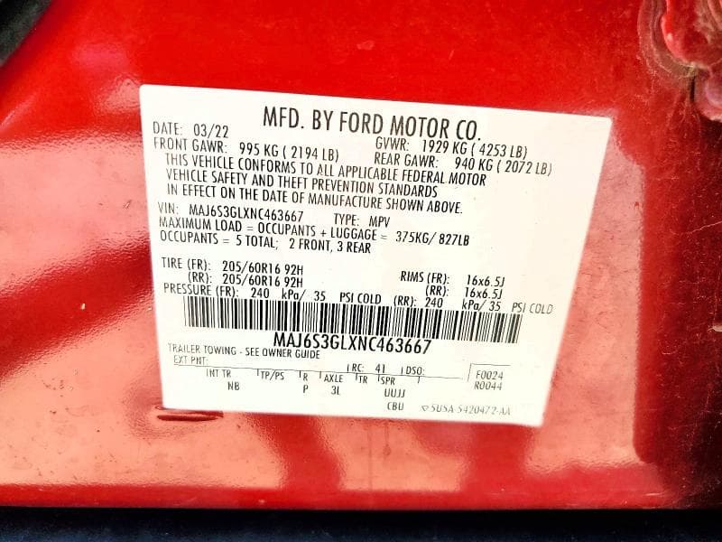 2022 FORD ECOSPORT SE 13