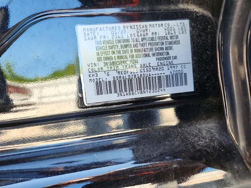 2022 NISSAN SENTRA 12
