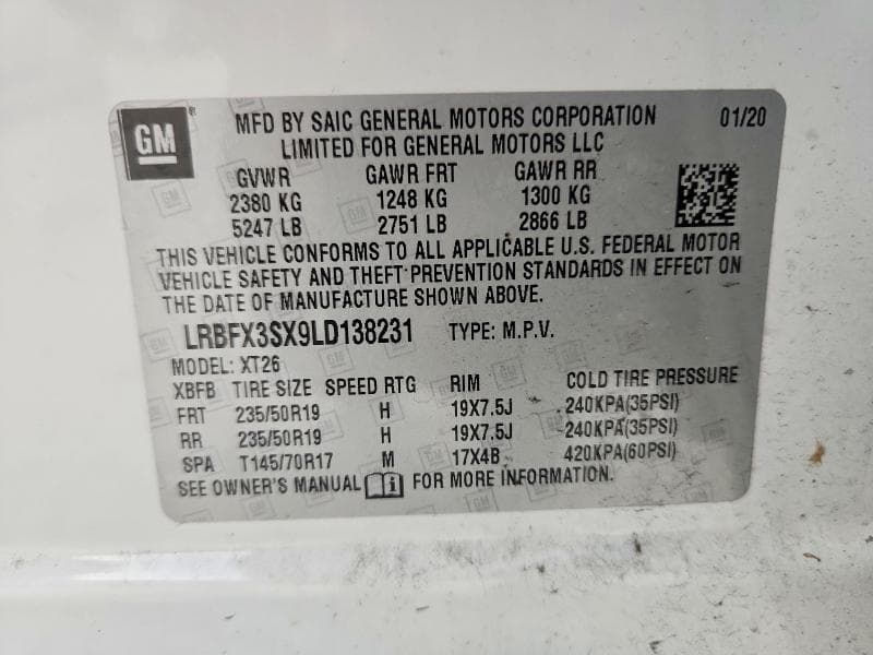 2020 BUICK ENVISION PREMIUM 12