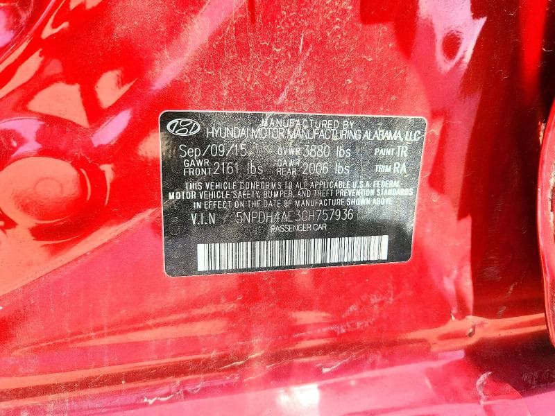 2016 HYUNDAI ELANTRA SE 12
