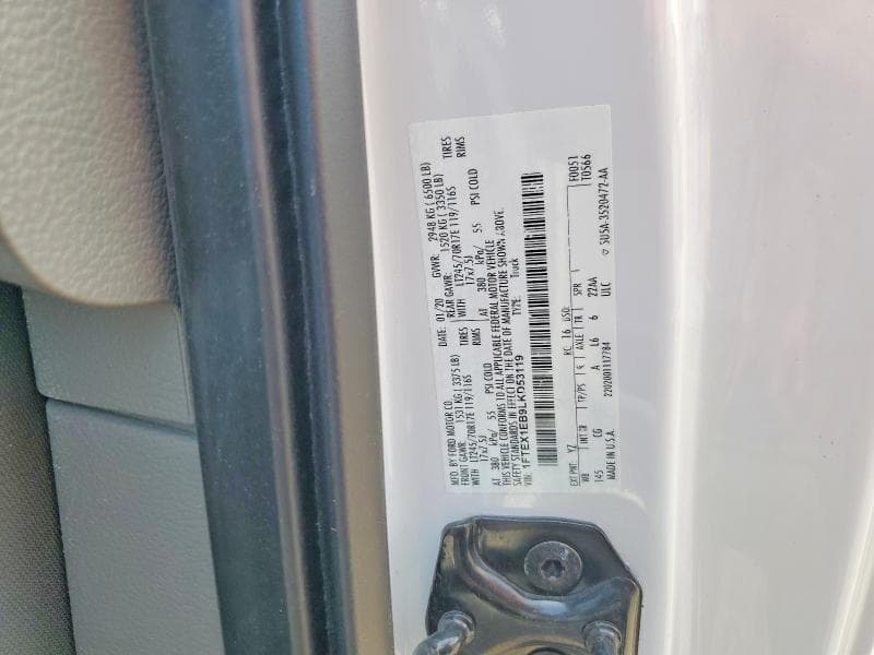 2020 FORD F150 SUPER CAB 12