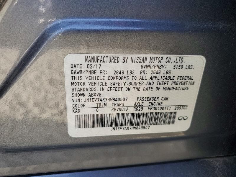 2017 INFINITI Q50 3.0T SIGNATURE EDITION 3.0T SIGNATURE EDITION 13